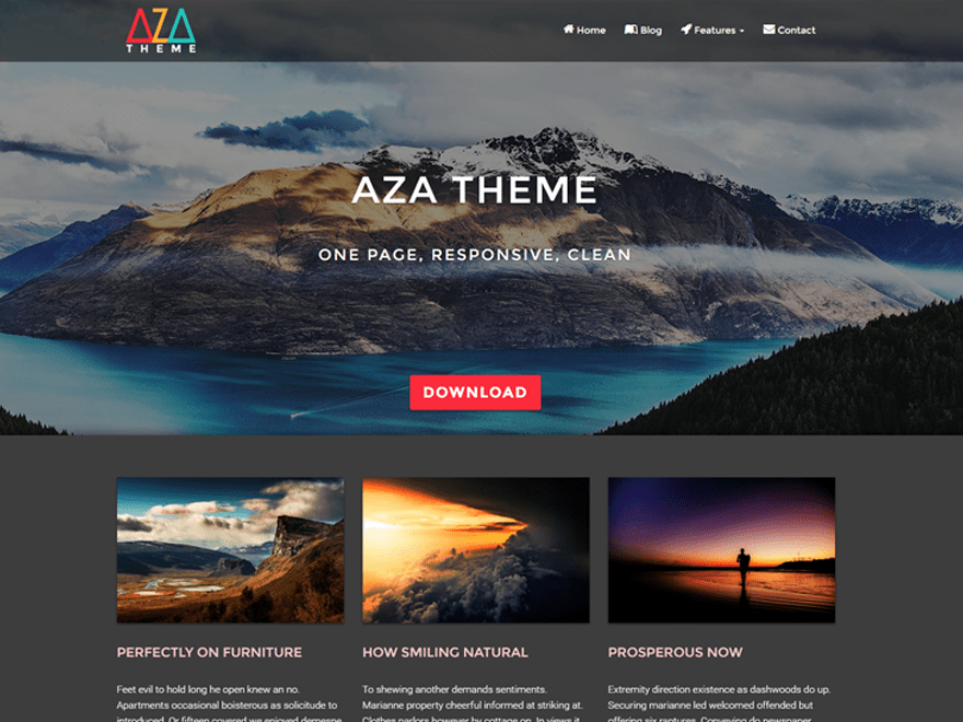 Download AZA Lite 1.1.1 – Free WordPress Theme