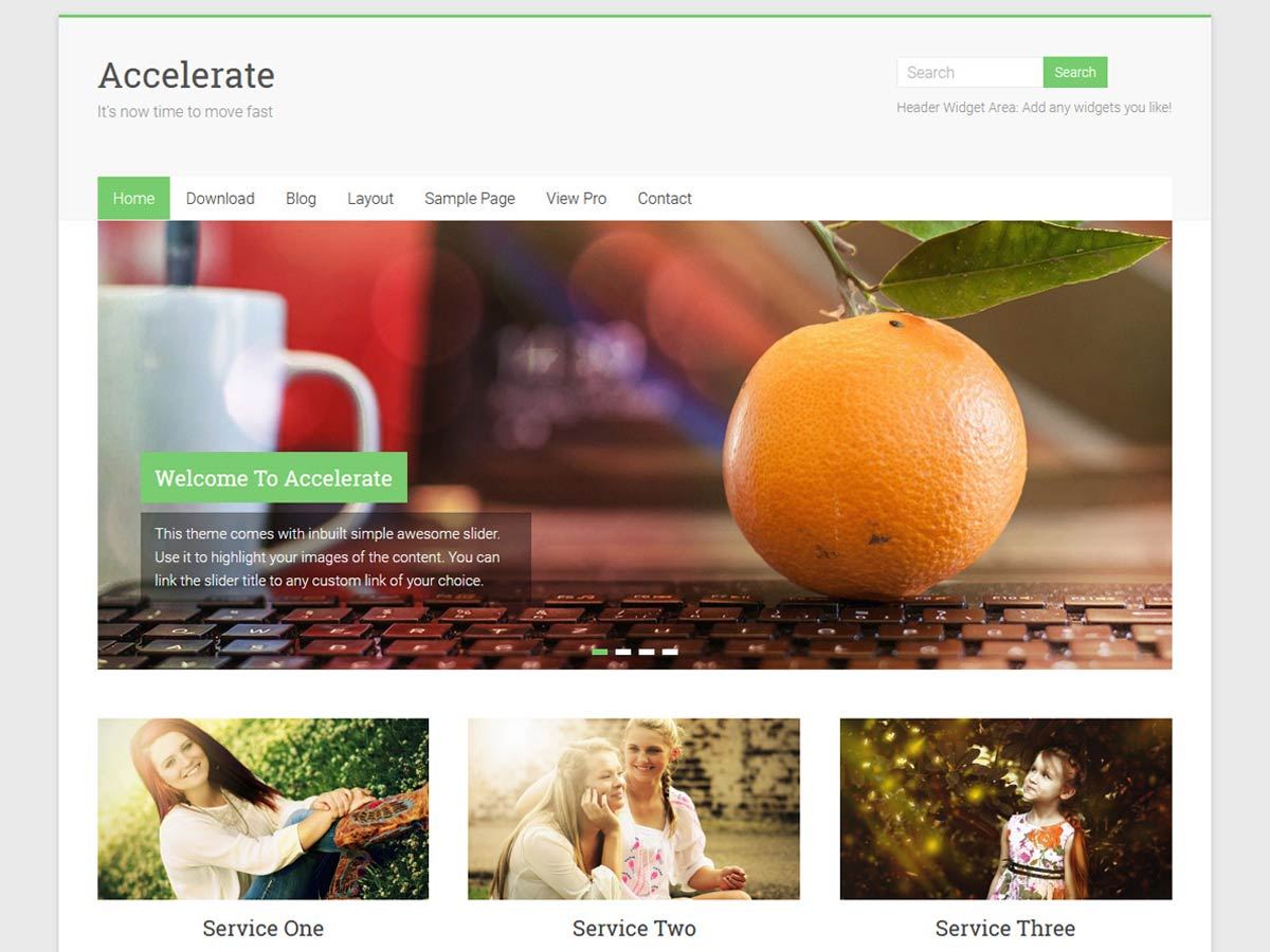 Download Accelerate 1.3.6 – Free WordPress Theme