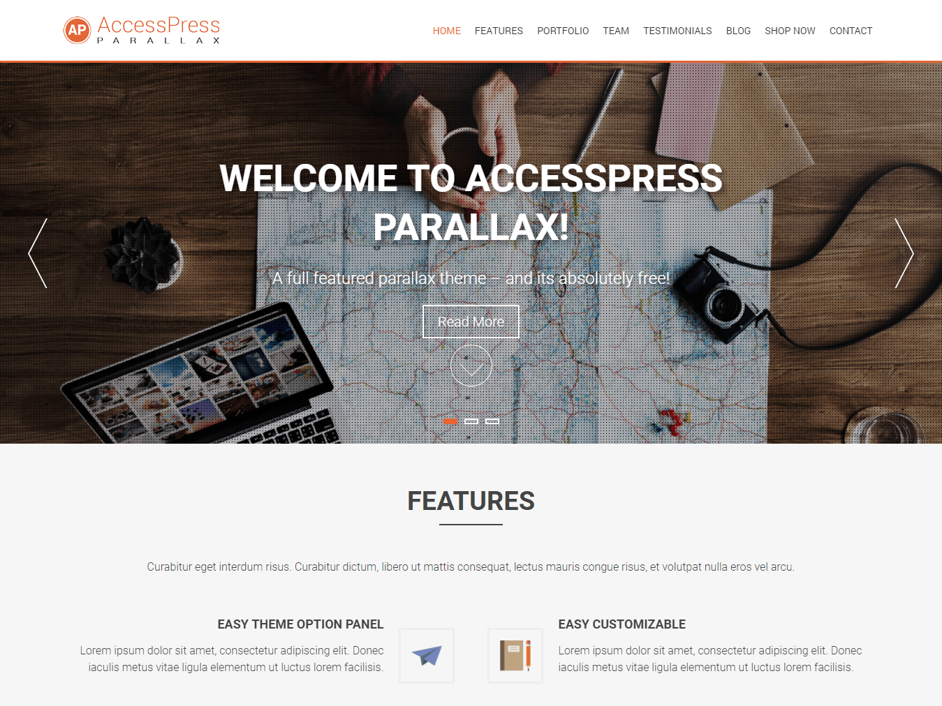 Download AccessPress Parallax 1.66 – Free WordPress Theme