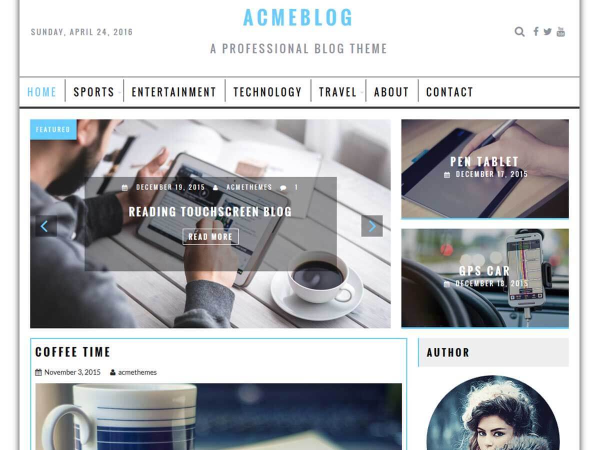 Download AcmeBlog 1.4.2 – Free WordPress Theme