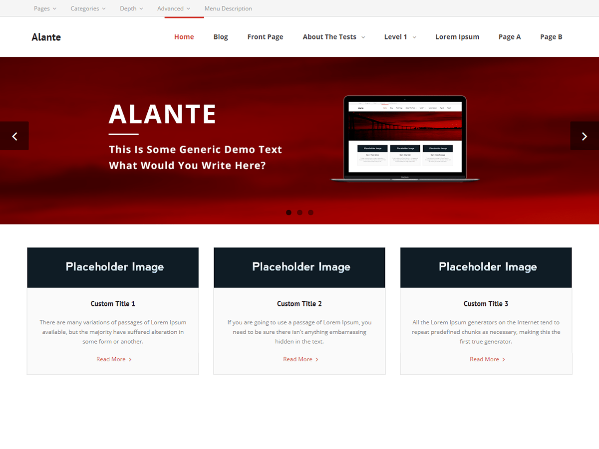 Download Alante 1.1.5 – Free WordPress Theme