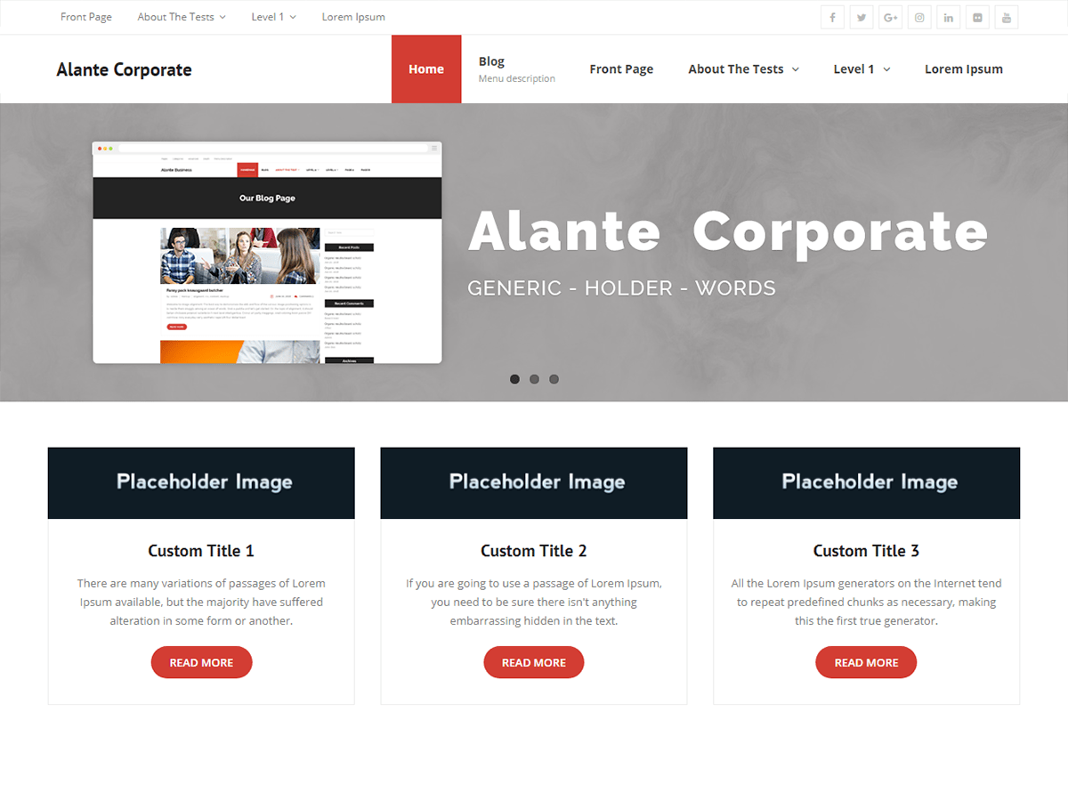 Download Alante Corporate 1.0.0 – Free WordPress Theme