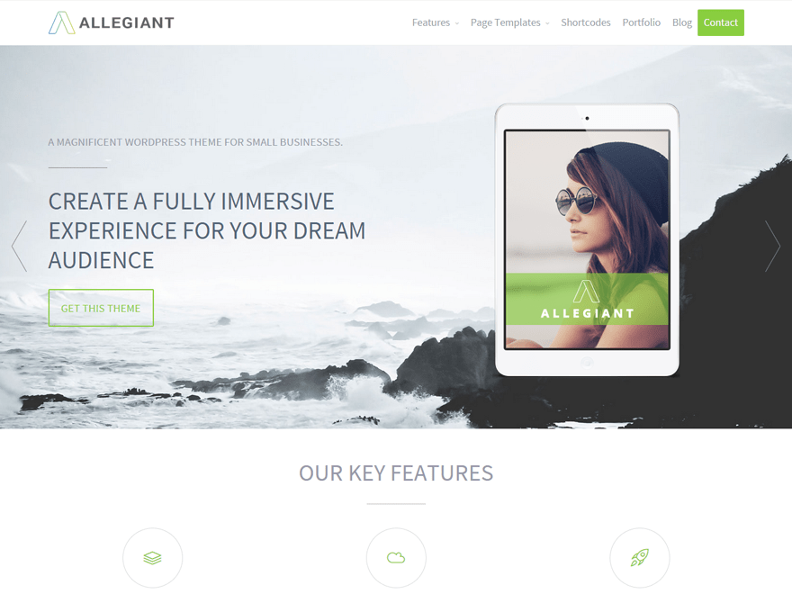Download Allegiant 1.2.0 – Free WordPress Theme