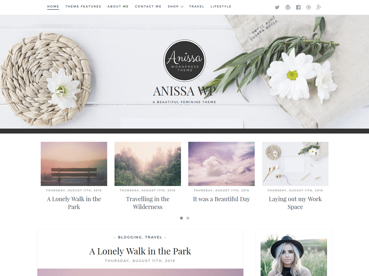 Download Anissa 0.0.5 – Free WordPress Theme