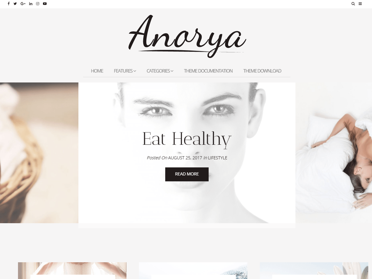 Download Anorya 1.0.6 – Free WordPress Theme