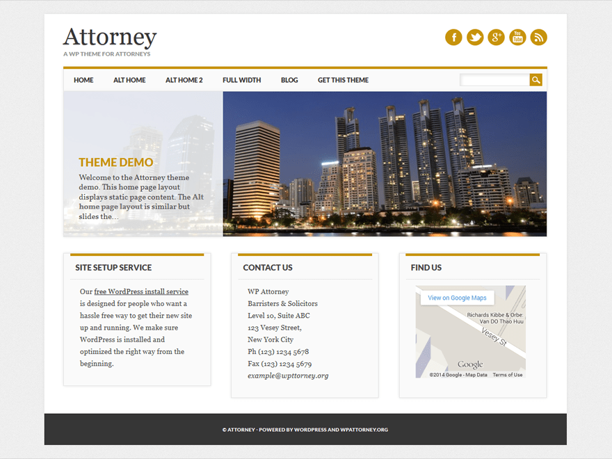 Download Attorney 2.0 – Free WordPress Theme