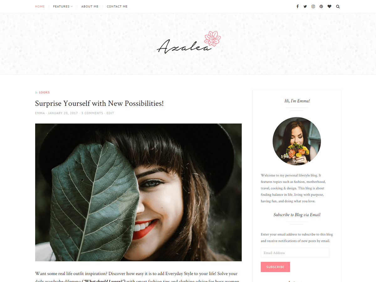 Download Azalea 1.0.3 – Free WordPress Theme