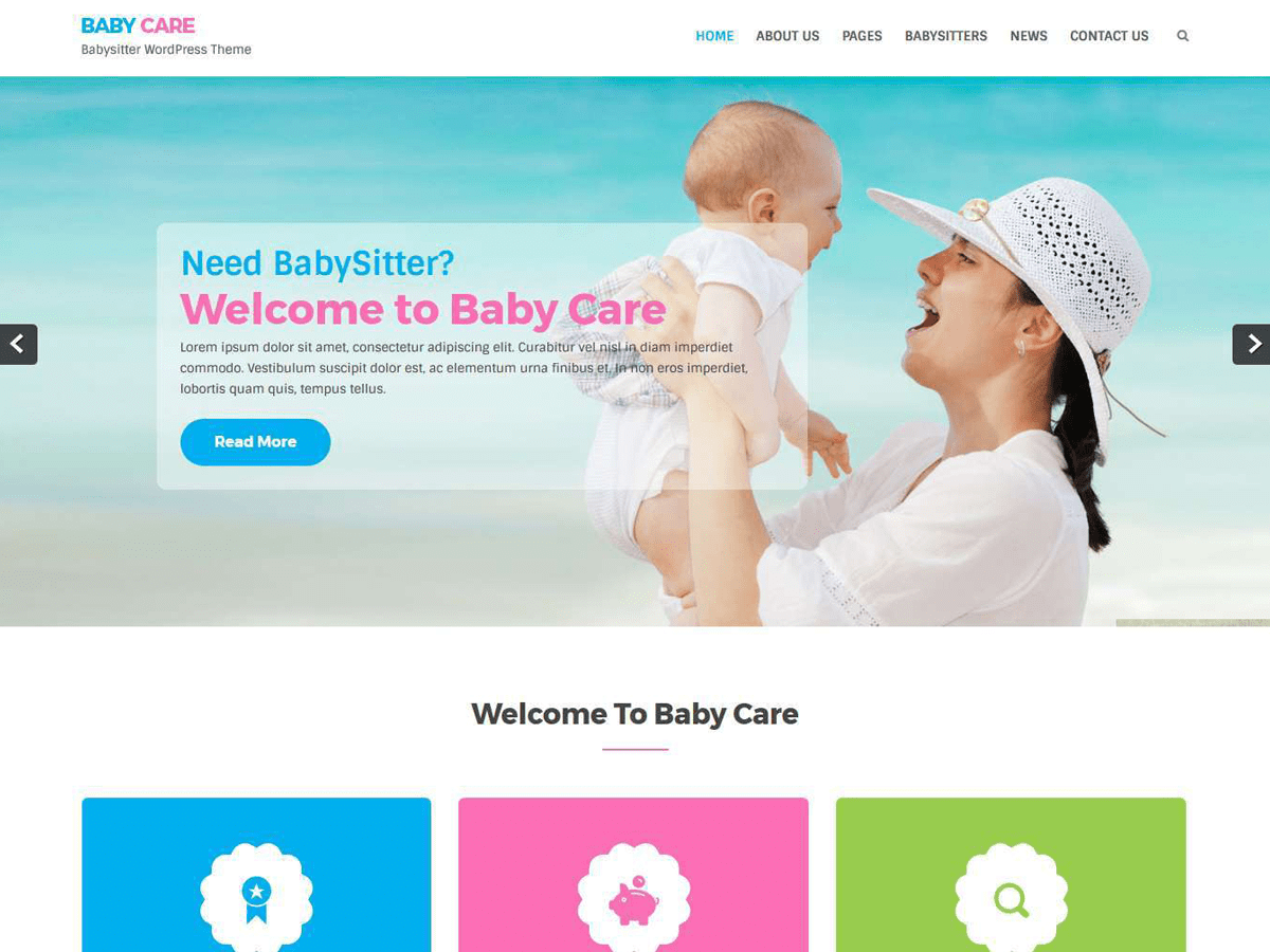 Download Babycare 1.0 – Free WordPress Theme