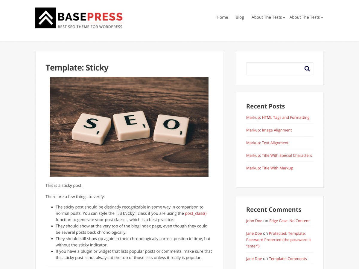 Download BasePress 1.3.0 – Free WordPress Theme