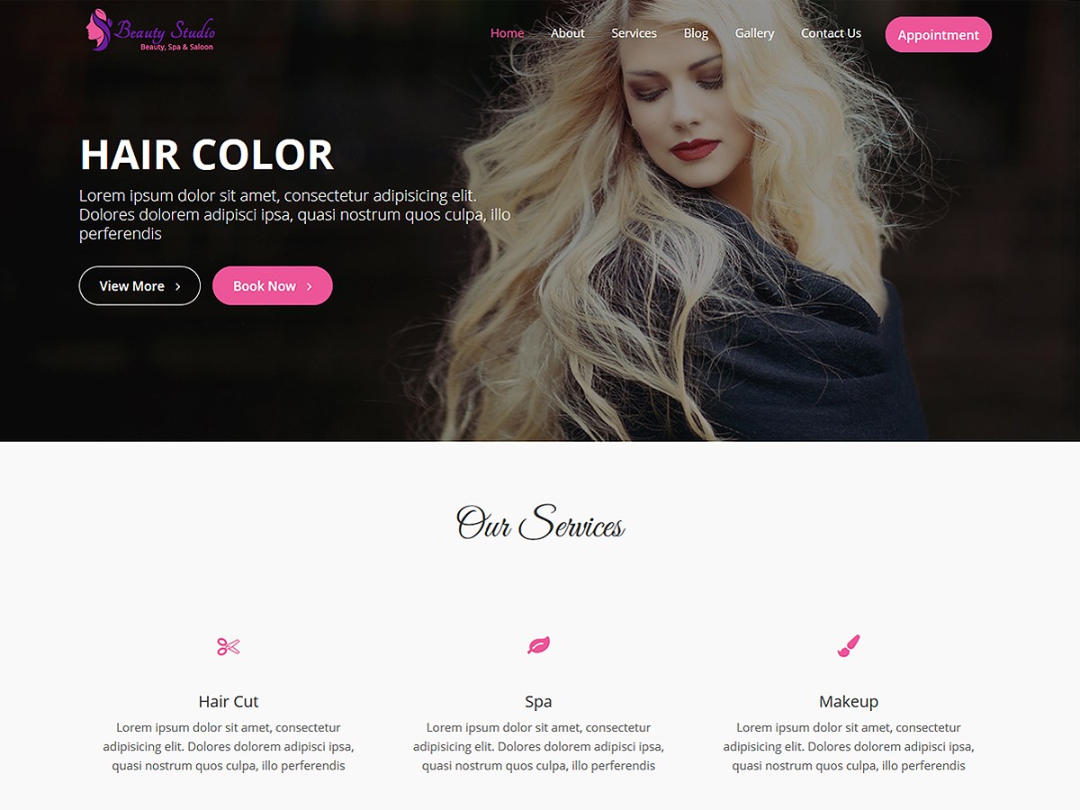 Download Beauty Studio 1.0.2 – Free WordPress Theme