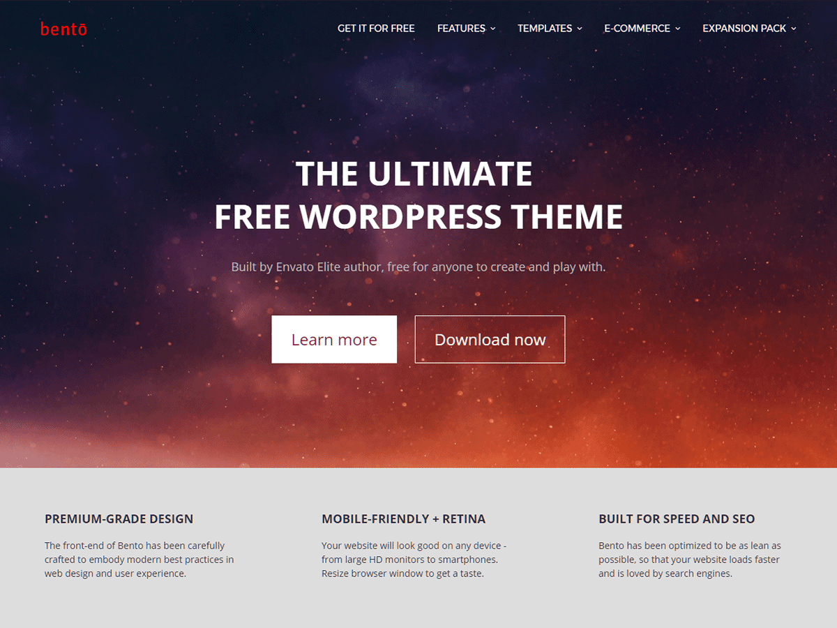 Download Bento 2.0.3 – Free WordPress Theme