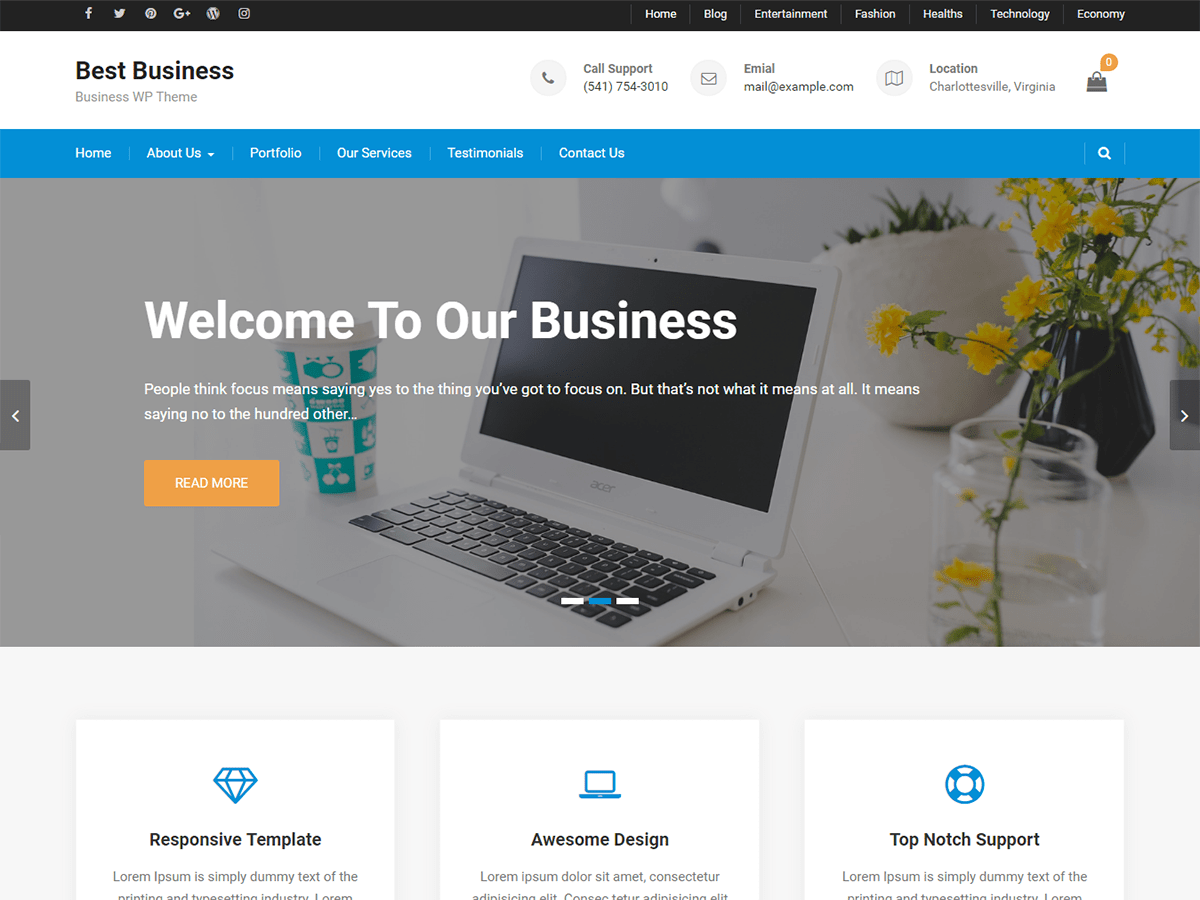 Download Best Business 1.0.8 – Free WordPress Theme