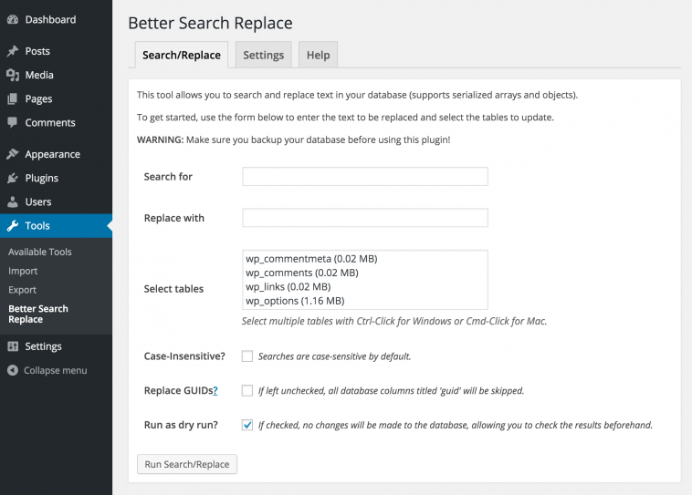 Better Search Replace 1.3.2 1.jpg