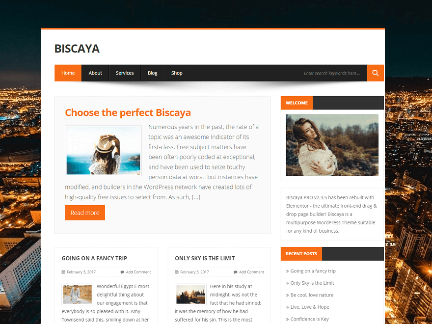 Download BiscayaLite 2.1.2 – Free WordPress Theme
