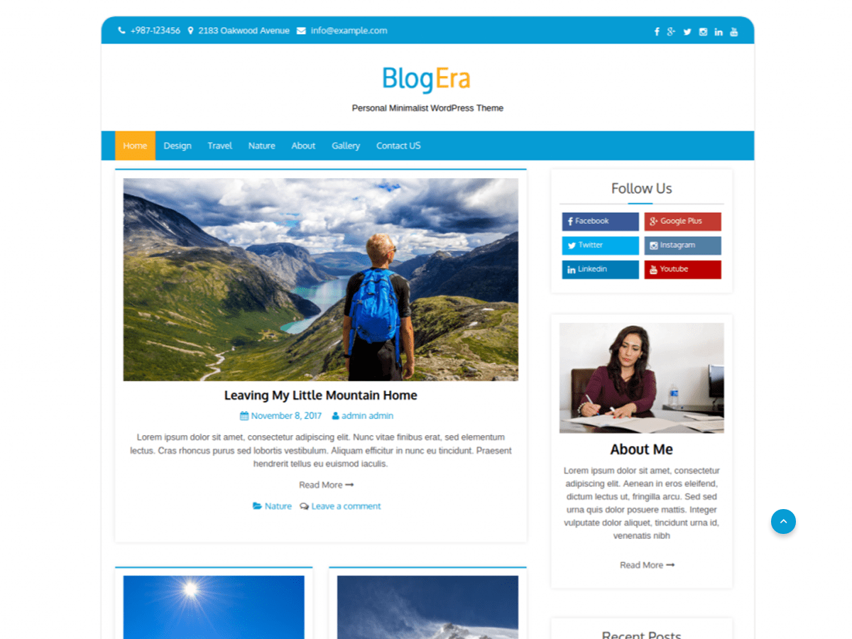 Download Blog Era 1.0.8 – Free WordPress Theme