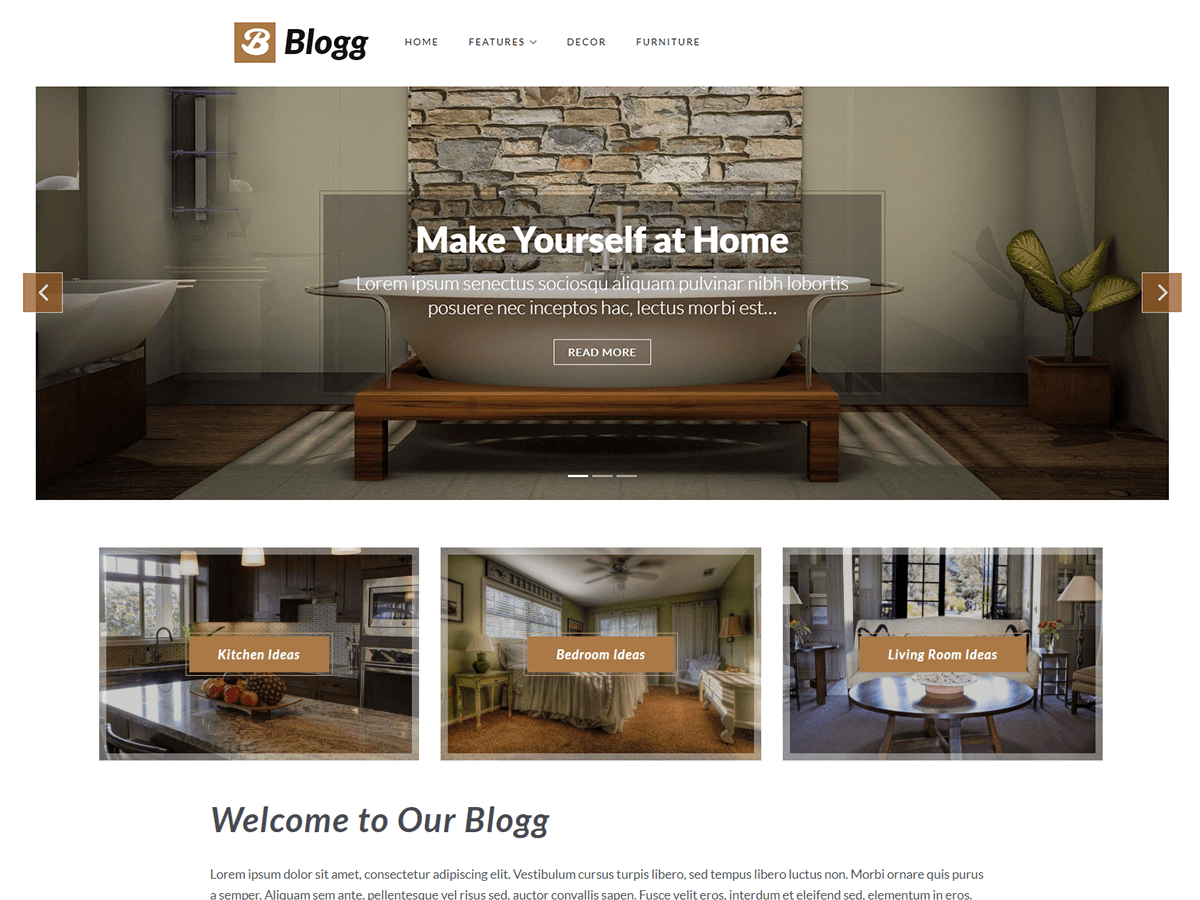 Download Blogg 1.0.1 – Free WordPress Theme