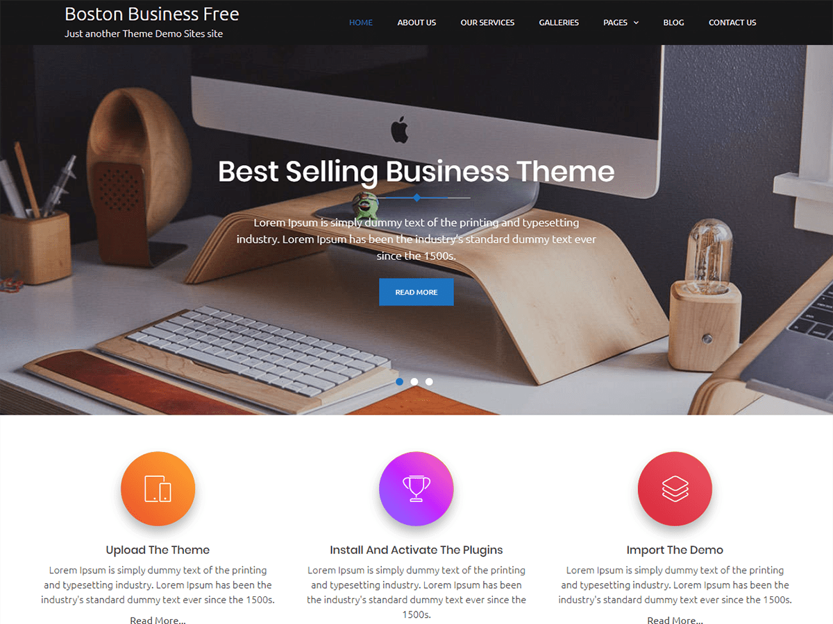 Download Boston Business 2.5 – Free WordPress Theme