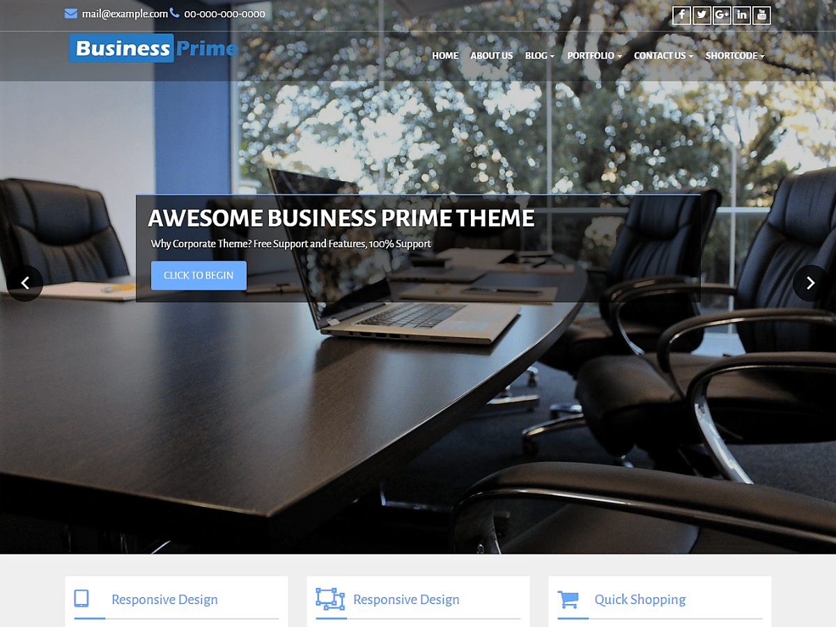 Download Business Prime 1.10 – Free WordPress Theme