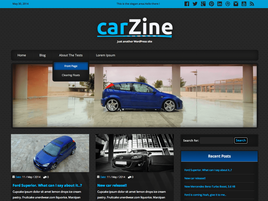 Download CarZine 1.3.3 – Free WordPress Theme