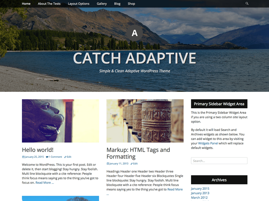 Download Catch Adaptive 1.9.3 – Free WordPress Theme