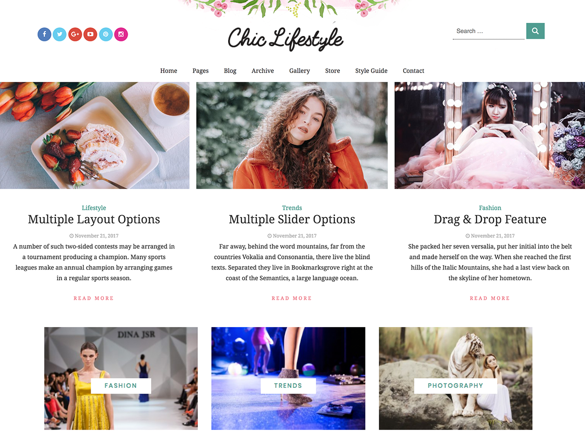 Download Chic Lifestyle 1.0.9 – Free WordPress Theme