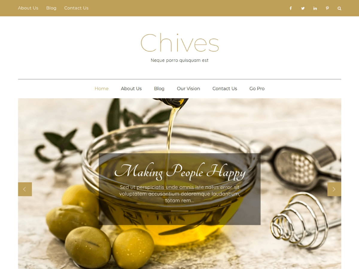 Download Chives 1.0.1 – Free WordPress Theme
