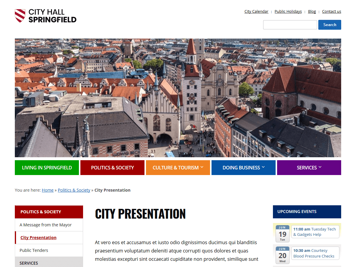 Download City Hall 1.0.2 – Free WordPress Theme