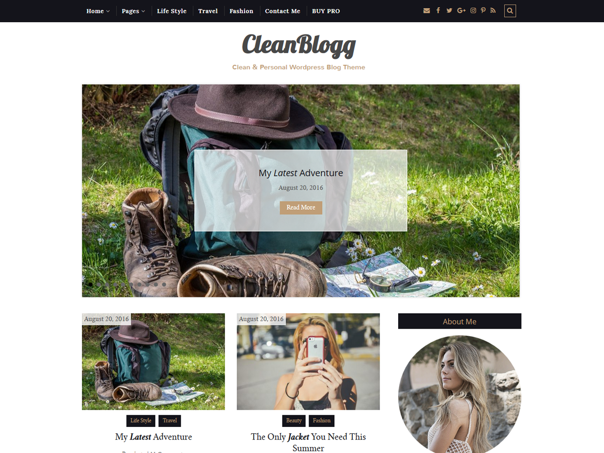 Download CleanBlogg 1.6.3 – Free WordPress Theme