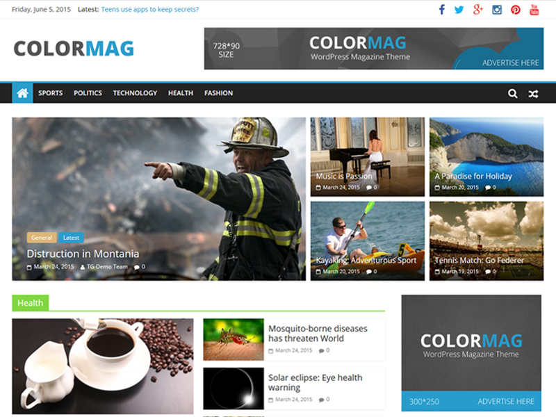 Download ColorMag 1.3.1 – Free WordPress Theme