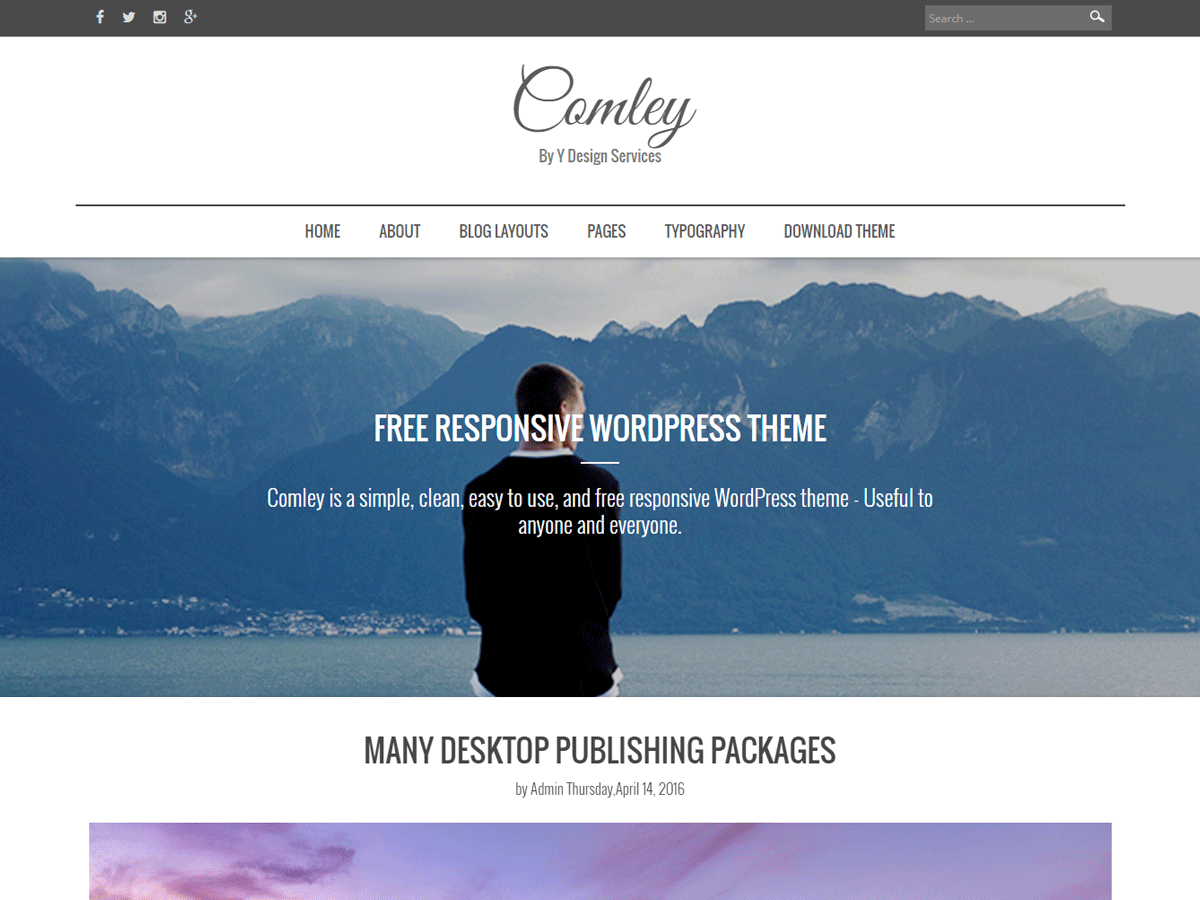 Download Comley 3.6 – Free WordPress Theme