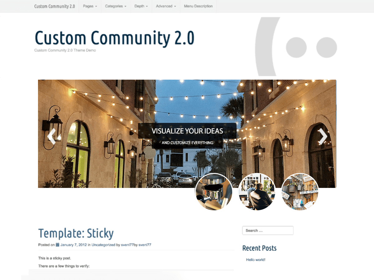 Download Custom Community 2.1.2 – Free WordPress Theme