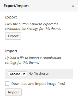 Customizer ExportImport 0.8 1