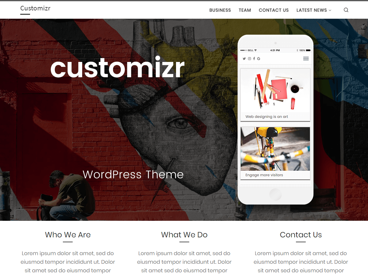 Download Customizr 4.1.17 – Free WordPress Theme