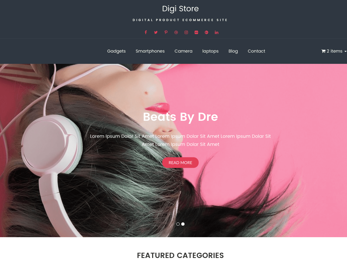 Download Digi Store 1.1.3 – Free WordPress Theme