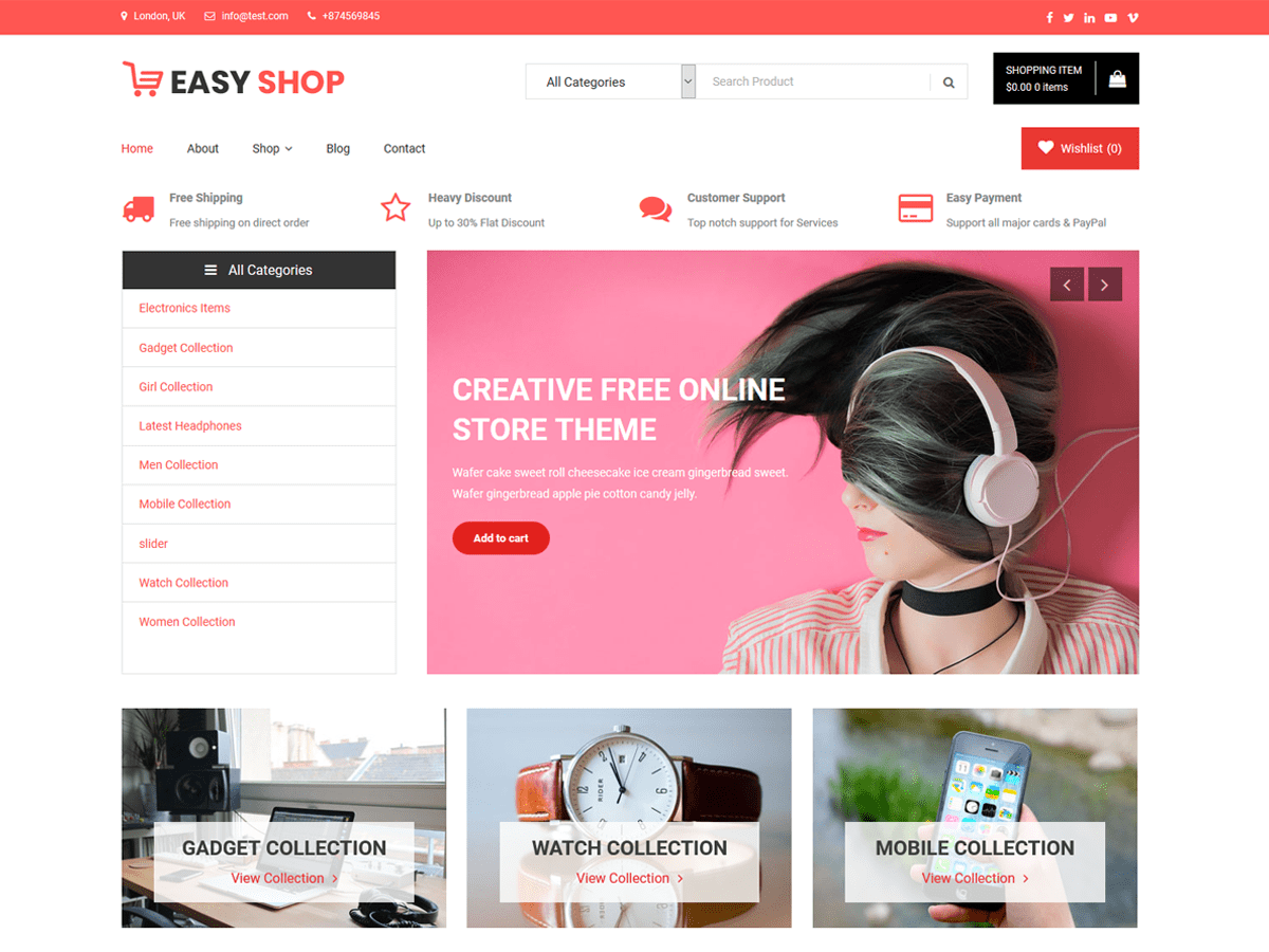 Download Easy Shop 1.0.1 – Free WordPress Theme