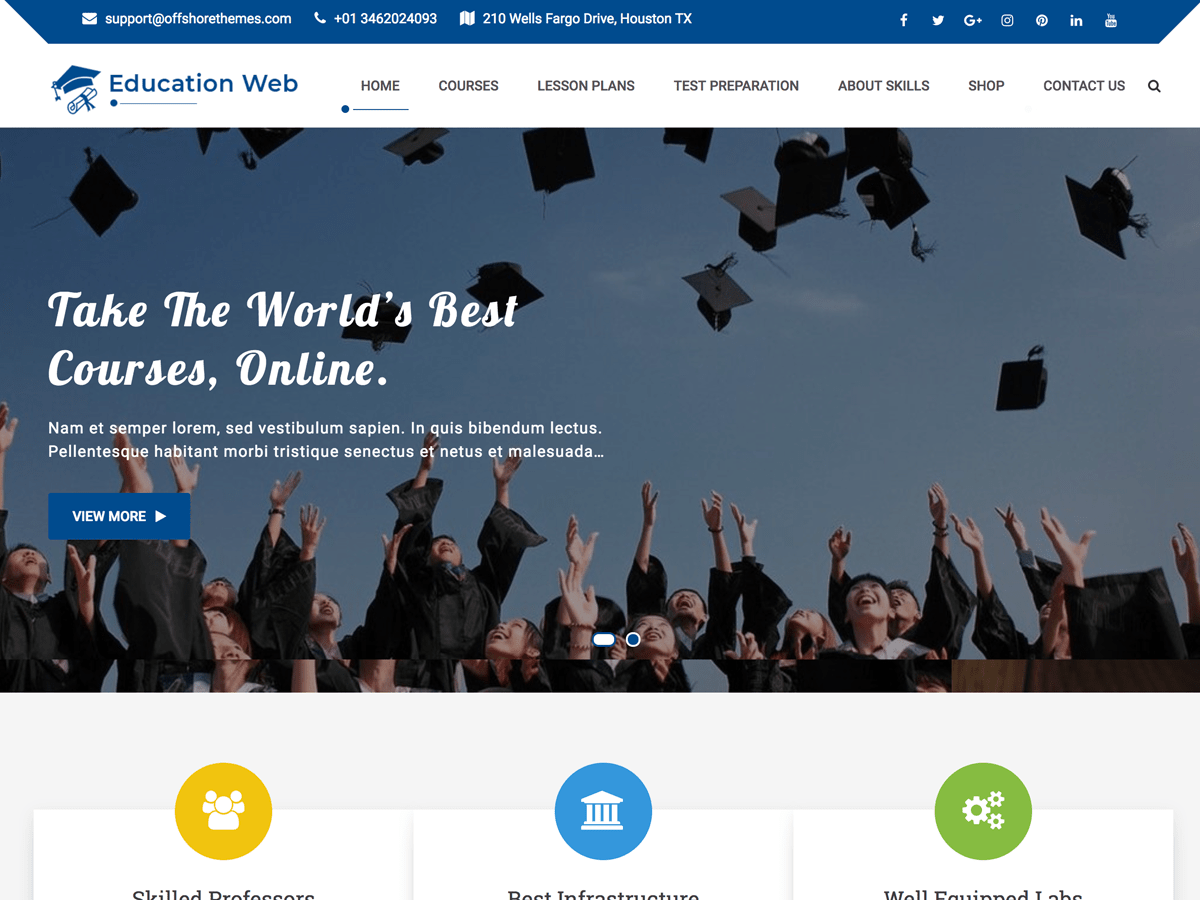 Download Education Web 1.0.6 – Free WordPress Theme