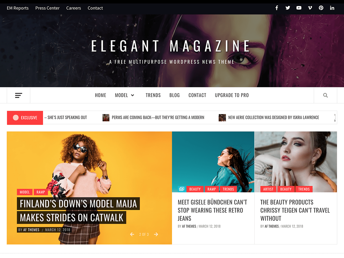 Download Elegant Magazine 1.1.9 – Free WordPress Theme
