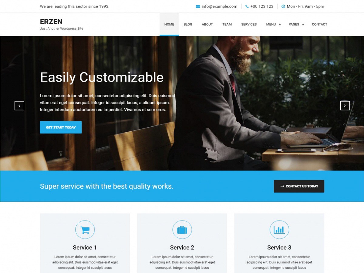 Download Erzen 1.1.4 – Free WordPress Theme