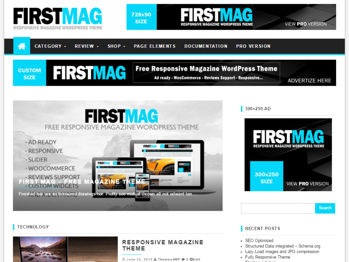 Download First Mag 1.3.3 – Free WordPress Theme