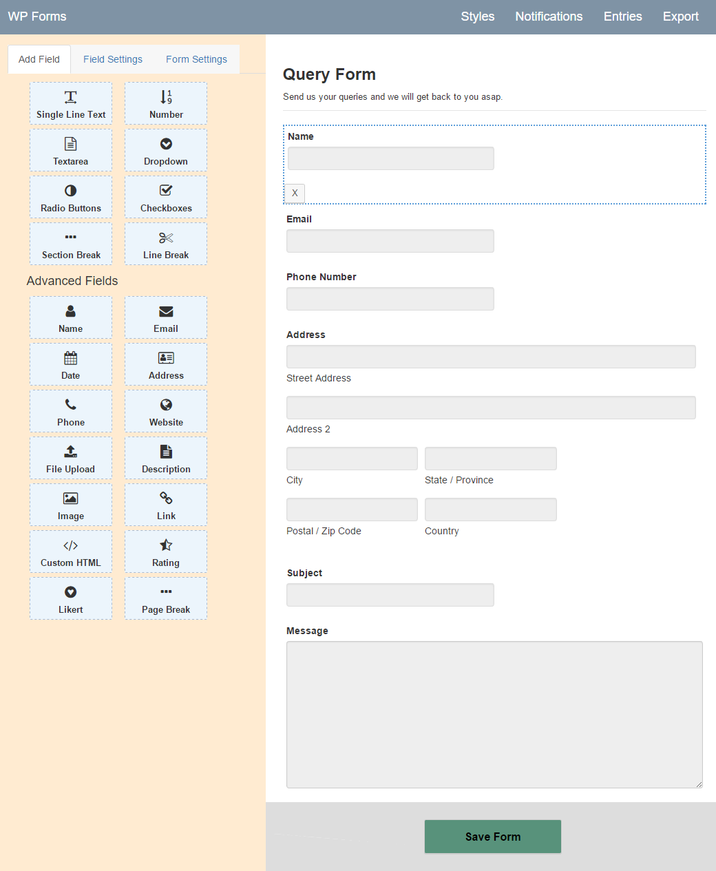 Download Form Builder | Create Responsive Contact Forms 1.9 – Free WordPress Plugin