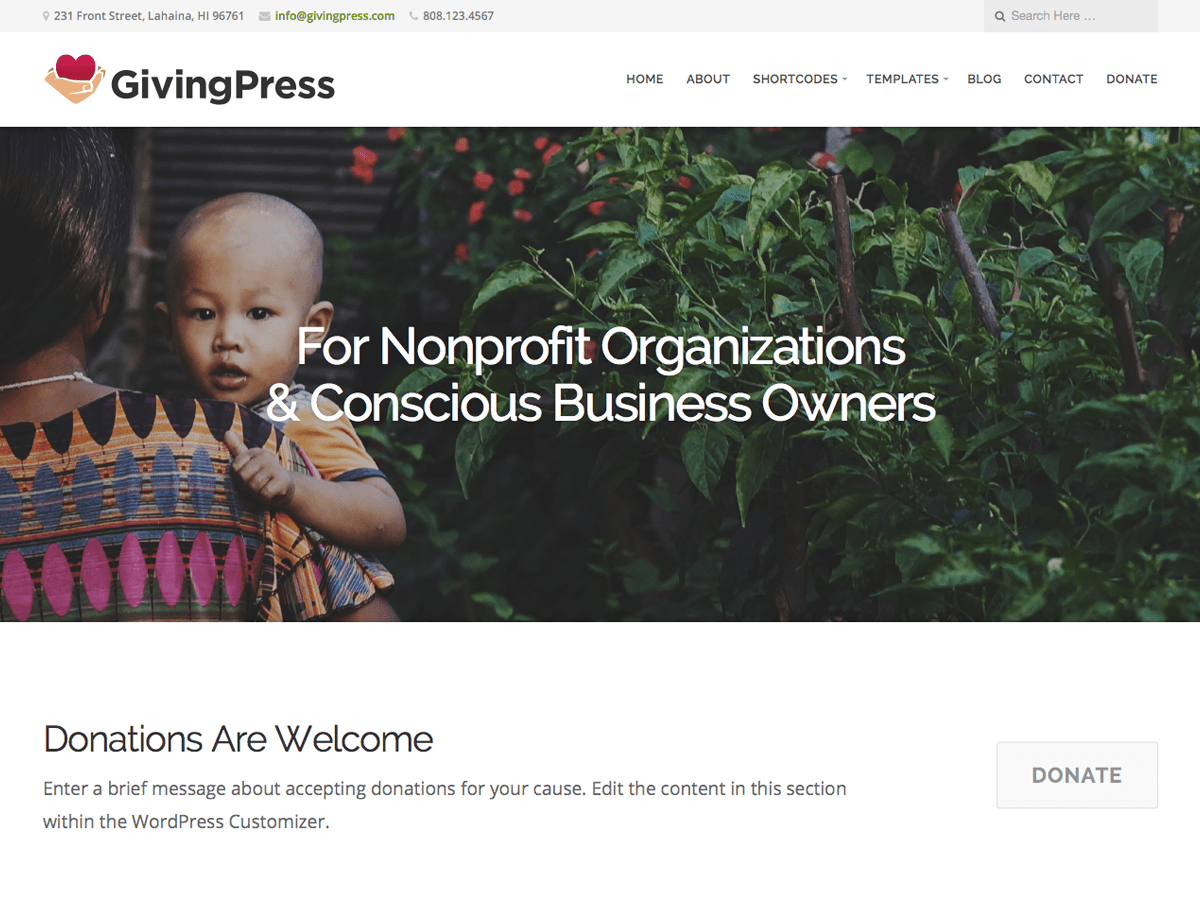 Download GivingPress Lite 1.8.5 – Free WordPress Theme