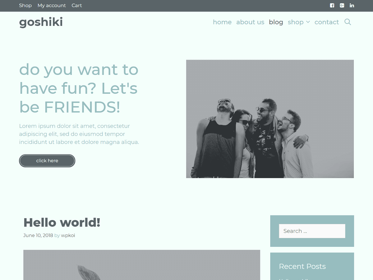 Download Goshiki 1.0.1 – Free WordPress Theme