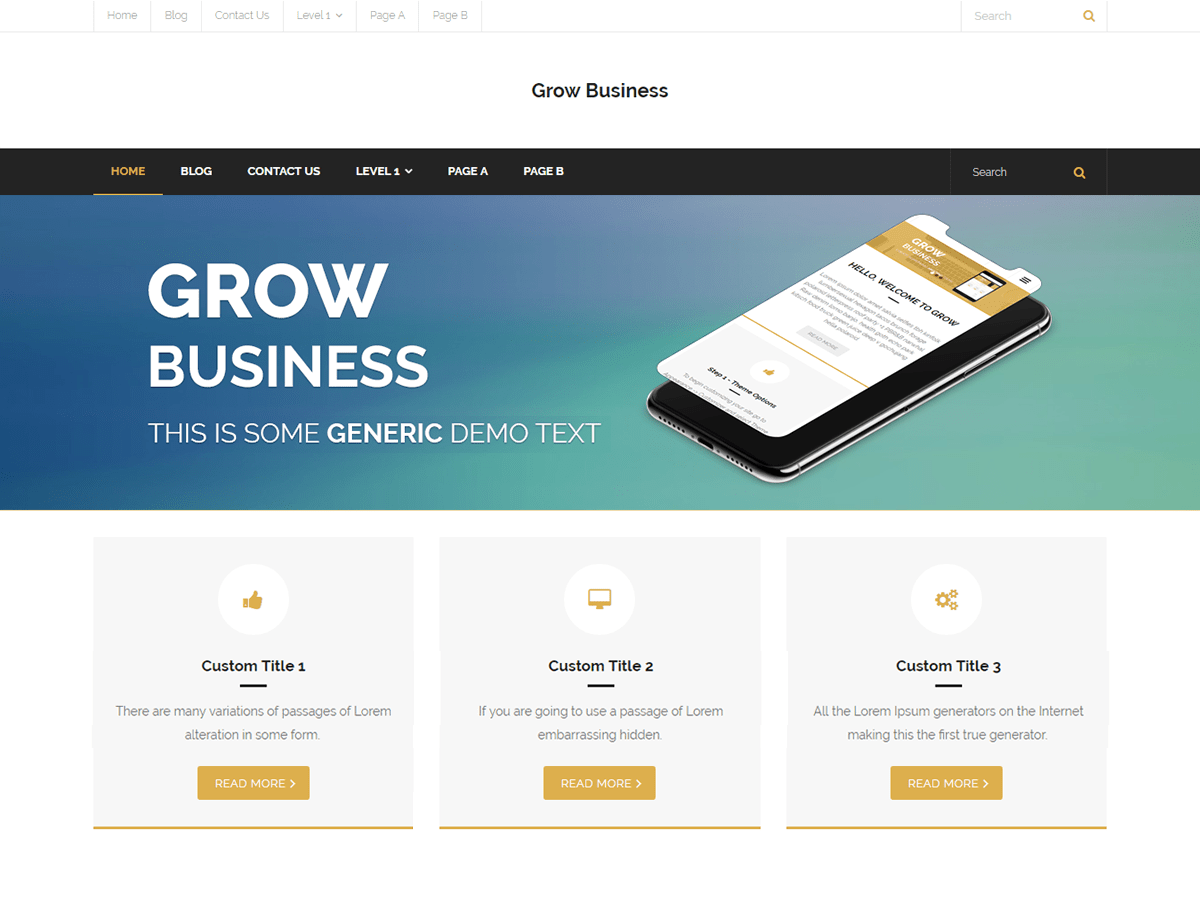 Download Grow Business 1.0.1 – Free WordPress Theme