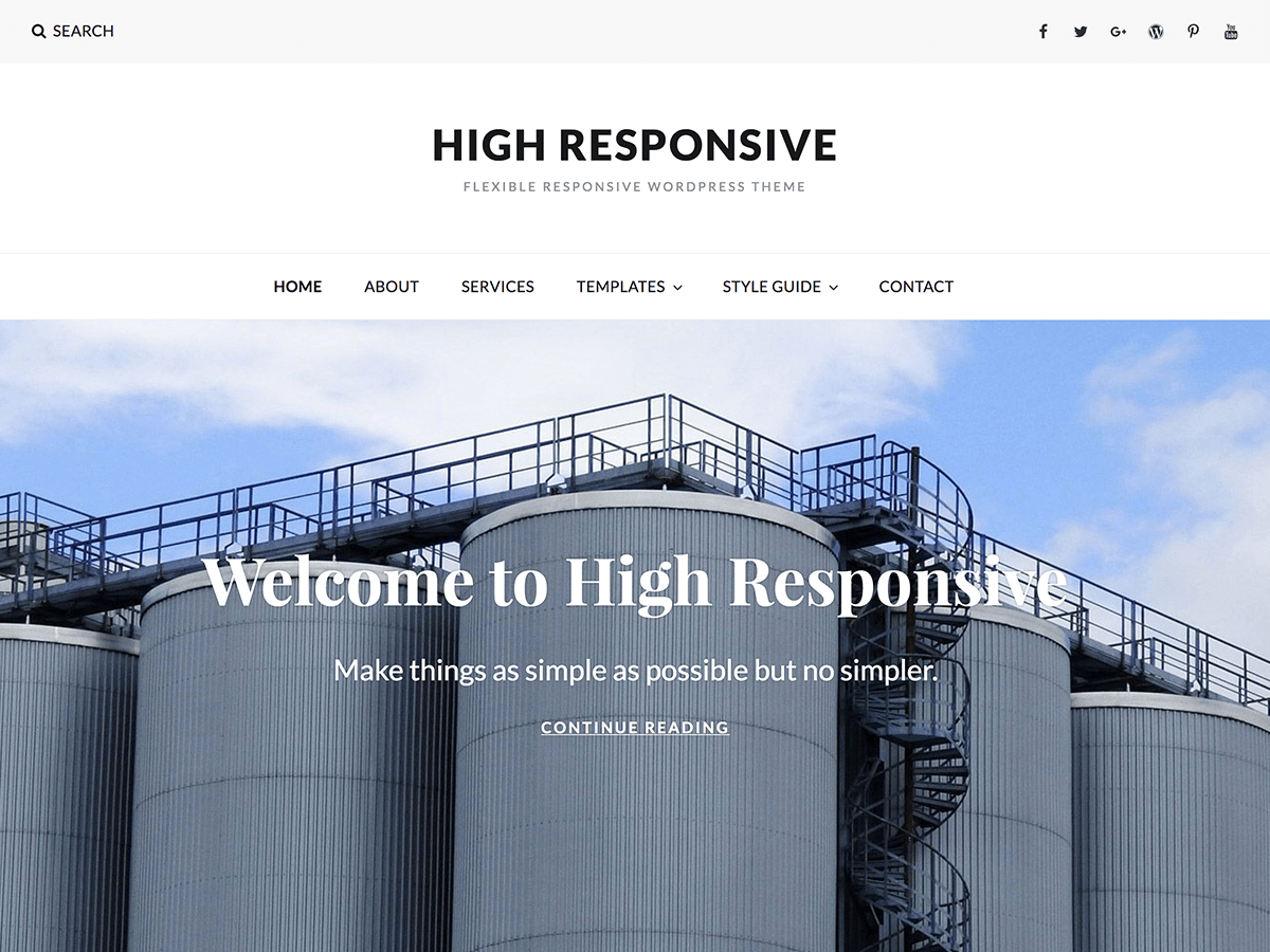 Download High Responsive 1.6 – Free WordPress Theme