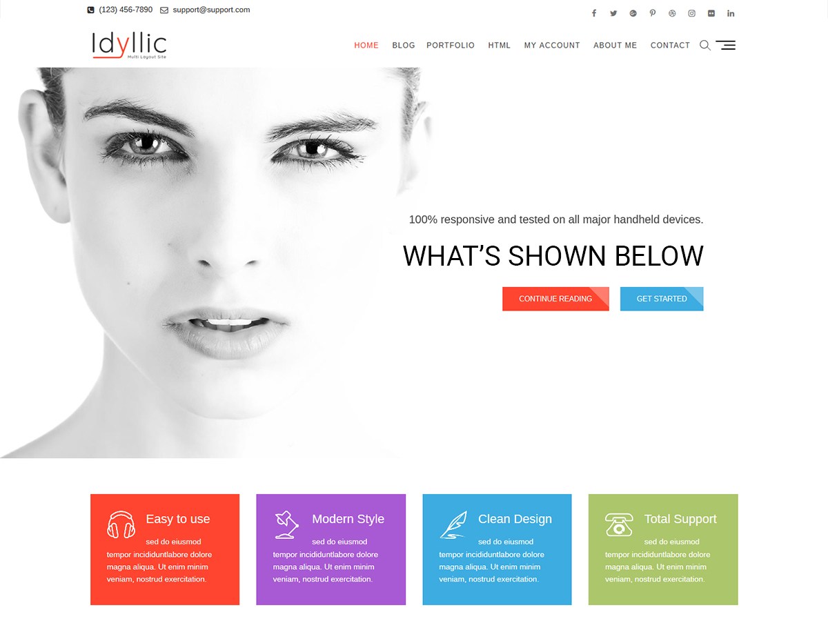 Download Idyllic 1.0.9 – Free WordPress Theme