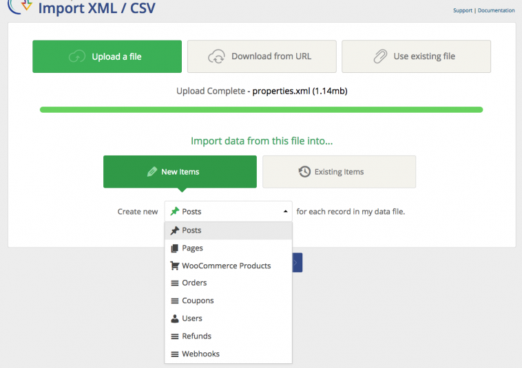 Import any XML or CSV File to WordPress 3.4.9 1.jpg