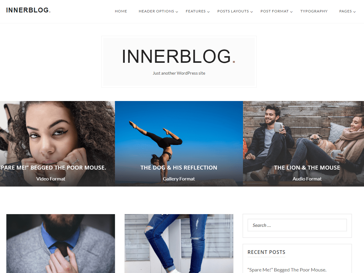 Download InnerBlog 1.0.2 – Free WordPress Theme