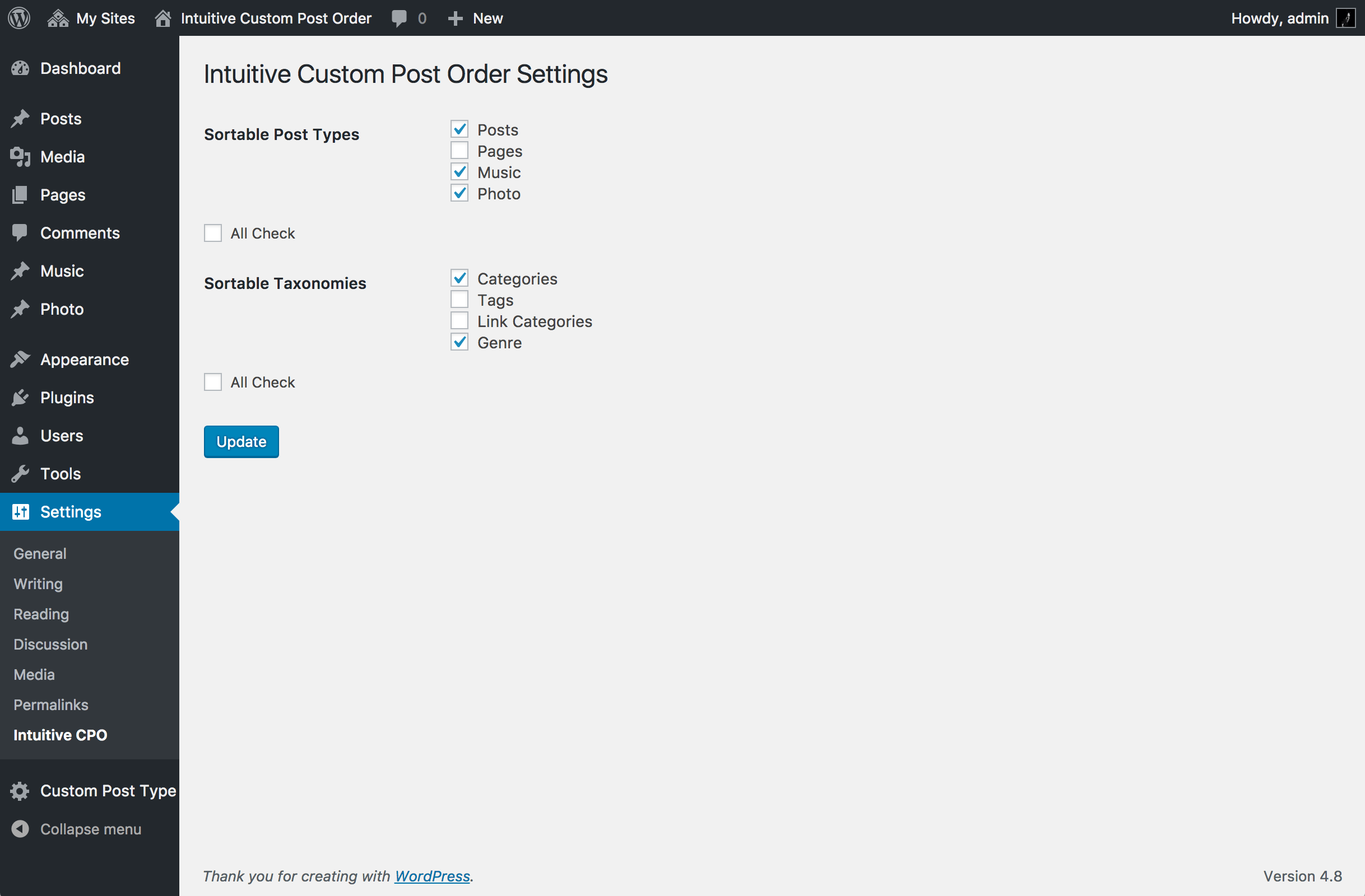 Download Intuitive Custom Post Order 3.1.1 – Free WordPress Plugin