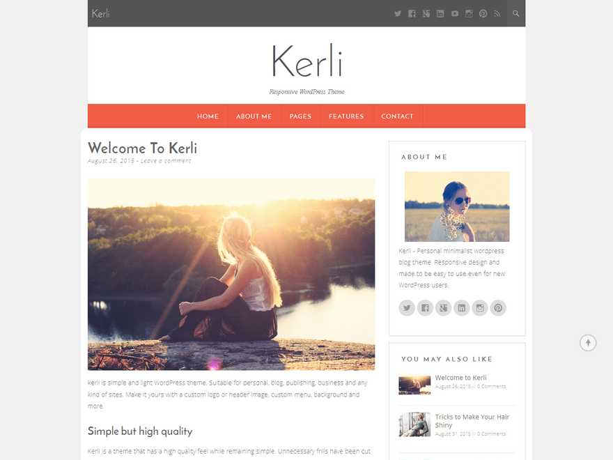 Download Kerli lite 1.1.9 – Free WordPress Theme