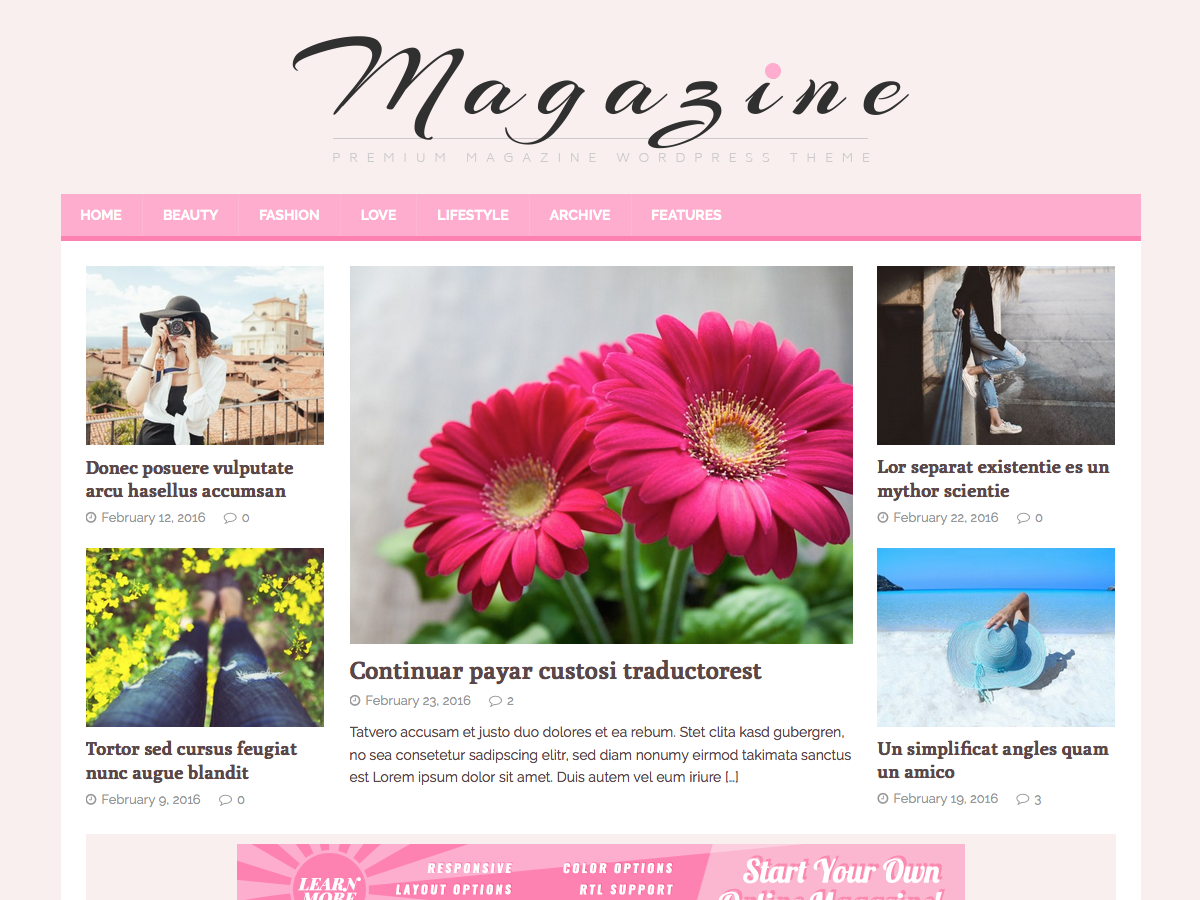 Download MH FeminineMag 1.1.3 – Free WordPress Theme